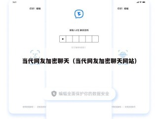 当代网友加密聊天（当代网友加密聊天网站）