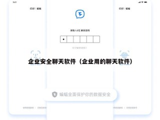 企业安全聊天软件（企业用的聊天软件）