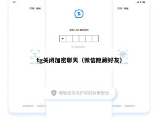 tg关闭加密聊天（微信隐藏好友）