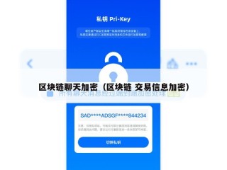 区块链聊天加密（区块链 交易信息加密）