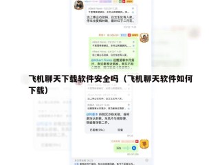 飞机聊天下载软件安全吗（飞机聊天软件如何下载）