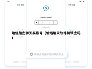 蝙蝠加密聊天买账号（蝙蝠聊天软件解锁密码）