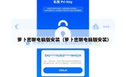 萝卜密聊电脑版安装（萝卜密聊电脑版安装）