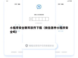 小程序安全聊天软件下载（微信各种小程序安全吗）