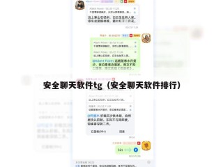 安全聊天软件tg（安全聊天软件排行）