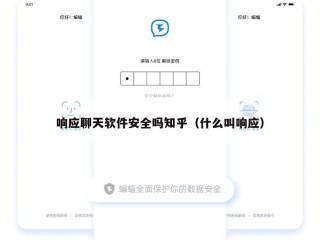 响应聊天软件安全吗知乎（什么叫响应）