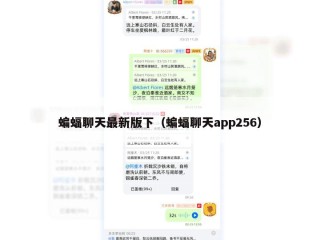 蝙蝠聊天最新版下（蝙蝠聊天app256）