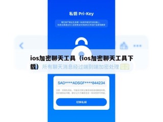 ios加密聊天工具（ios加密聊天工具下载）