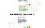 猫安全聊天软件（聊天软件猫cat）