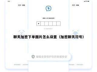 聊天加密下单图片怎么设置（加密聊天符号）