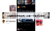 小趣聊天软件安全吗（小趣一下是什么意思）