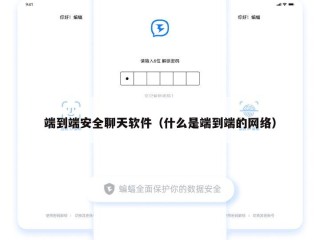端到端安全聊天软件（什么是端到端的网络）