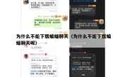 为什么不能下载蝙蝠聊天（为什么不能下载蝙蝠聊天呢）