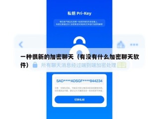 一种很新的加密聊天（有没有什么加密聊天软件）