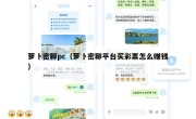 萝卜密聊pc（萝卜密聊平台买彩票怎么赚钱）