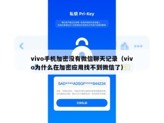 vivo手机加密没有微信聊天记录（vivo为什么在加密应用找不到微信了）