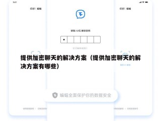 提供加密聊天的解决方案（提供加密聊天的解决方案有哪些）