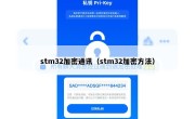 stm32加密通讯（stm32加密方法）