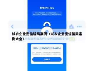 试衣企业密信骗局案例（试衣企业密信骗局案例大全）