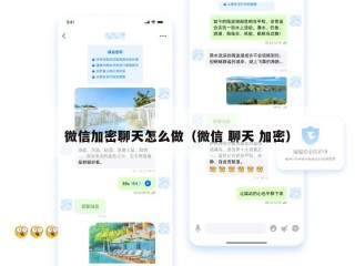 微信加密聊天怎么做（微信 聊天 加密）