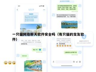一只猫网络聊天软件安全吗（有只猫的交友软件）