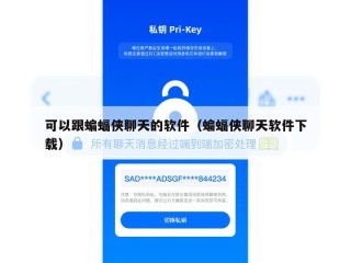 可以跟蝙蝠侠聊天的软件（蝙蝠侠聊天软件下载）