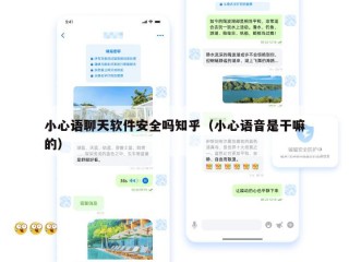 小心语聊天软件安全吗知乎（小心语音是干嘛的）