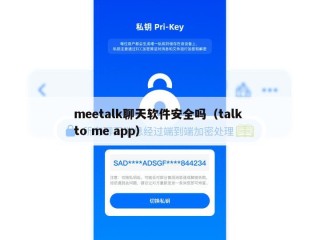 meetalk聊天软件安全吗（talk to me app）