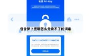 包含萝卜密聊怎么分身不了的词条