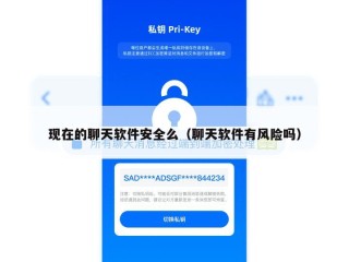 现在的聊天软件安全么（聊天软件有风险吗）