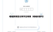 蝙蝠群里匿名聊天在哪里（蝙蝠的群号）