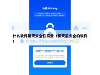 什么软件聊天安全性高些（聊天最安全的软件）