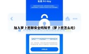 加入萝卜密聊安全吗知乎（萝卜密怎么吃）
