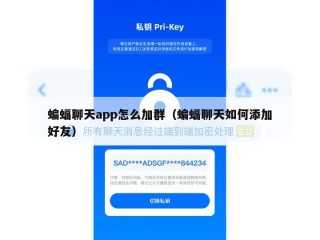 蝙蝠聊天app怎么加群（蝙蝠聊天如何添加好友）