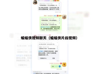 蝙蝠侠视频聊天（蝙蝠侠片段视频）