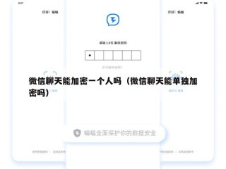 微信聊天能加密一个人吗（微信聊天能单独加密吗）