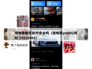 夜明珠聊天软件安全吗（夜明珠ymz02风险 19216801）