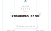 加密聊天纸条复杂吗（聊天 加密）