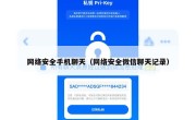网络安全手机聊天（网络安全微信聊天记录）