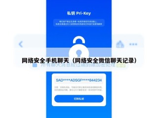 网络安全手机聊天（网络安全微信聊天记录）