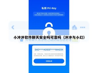 小冲冲软件聊天安全吗可靠吗（冲冲与小幻）