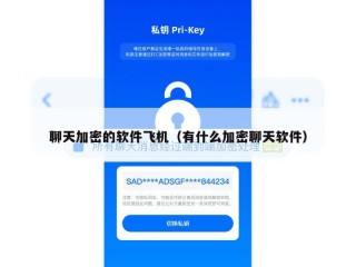 聊天加密的软件飞机（有什么加密聊天软件）