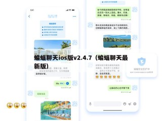 蝙蝠聊天ios版v2.4.7（蝙蝠聊天最新版）