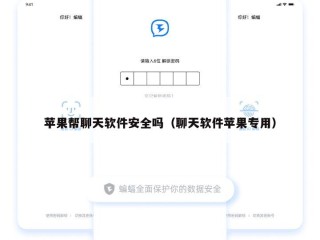 苹果帮聊天软件安全吗（聊天软件苹果专用）