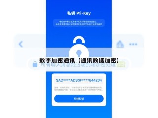 数字加密通讯（通讯数据加密）