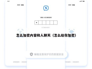 怎么加密内容和人聊天（怎么给你加密）