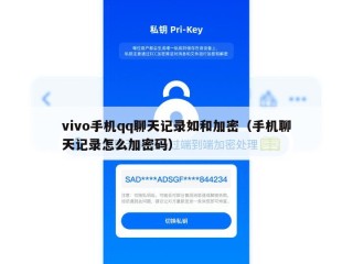 vivo手机qq聊天记录如和加密（手机聊天记录怎么加密码）