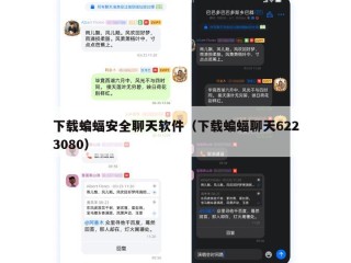 下载蝙蝠安全聊天软件（下载蝙蝠聊天6223080）