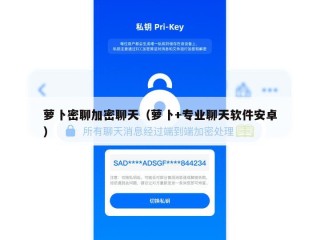 萝卜密聊加密聊天（萝卜+专业聊天软件安卓）
