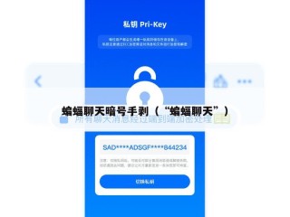 蝙蝠聊天暗号手剥（“蝙蝠聊天”）